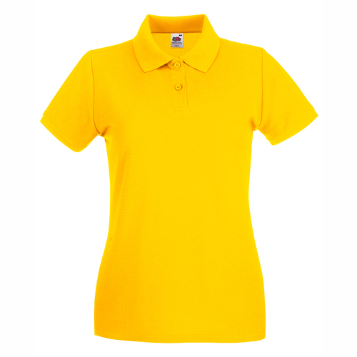 LADY-FIT PREMIUM POLO ID147  ΚΙΤΡΙΝΟ